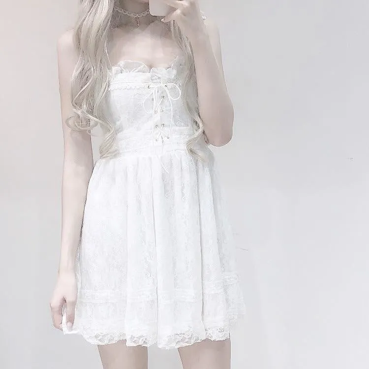 Innocent White Lace Dress