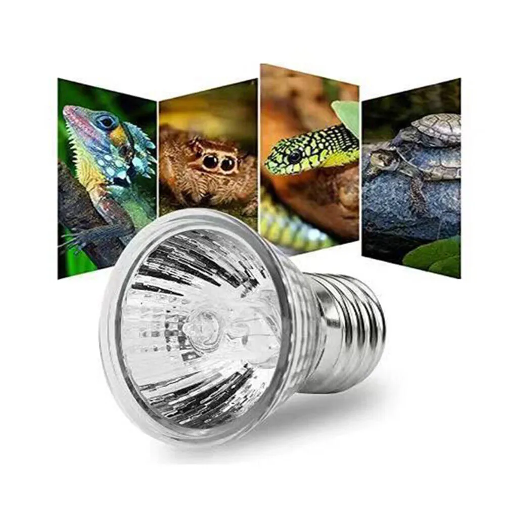US 2-4 Pc Heat Light Reptile Lamp Amphibian Tank Terrarium Cage 25/50/75W Bulb